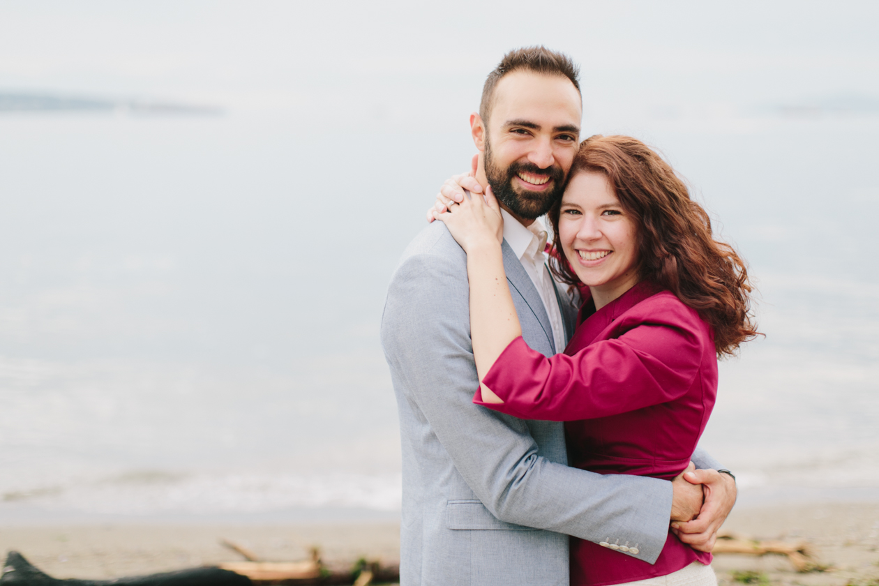 english bay engagement photos