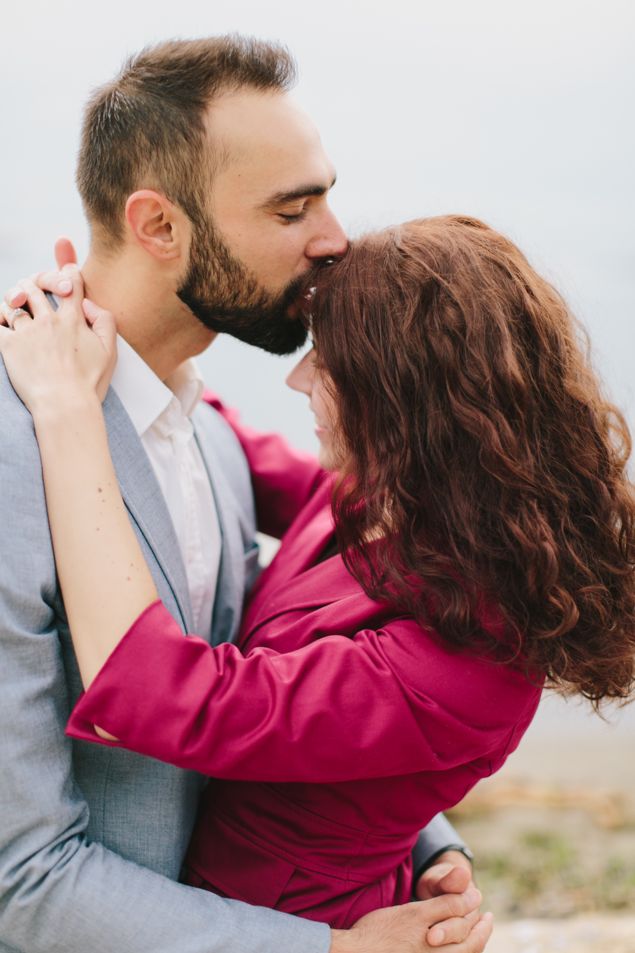 english bay engagement photos