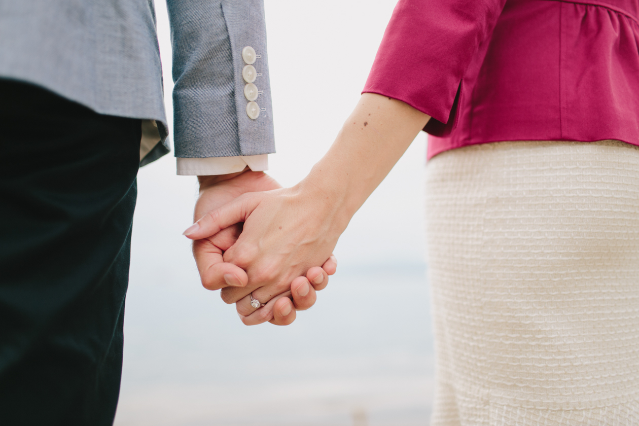 english bay engagement photos