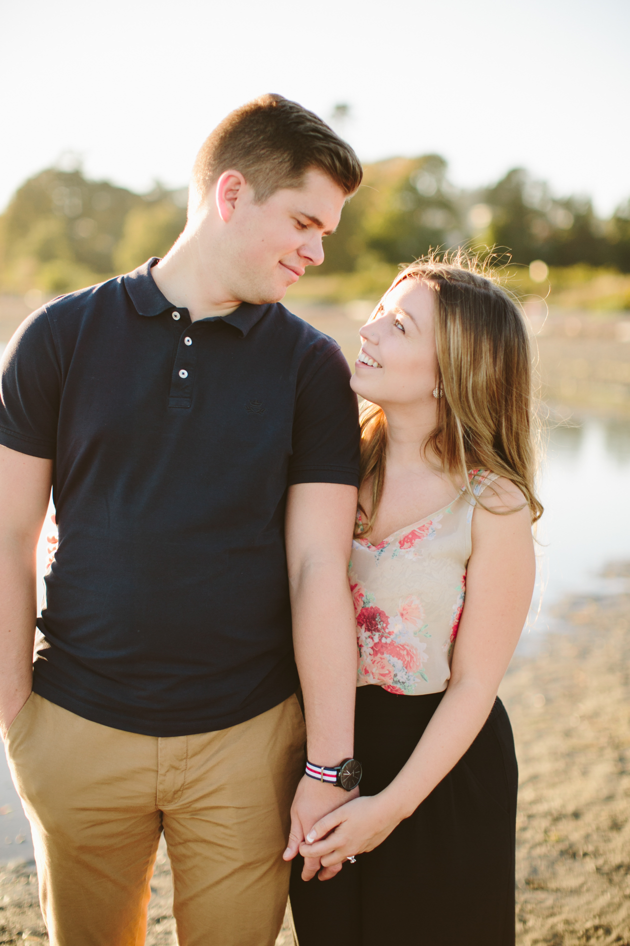 White Rock Beach Engagement Photos
