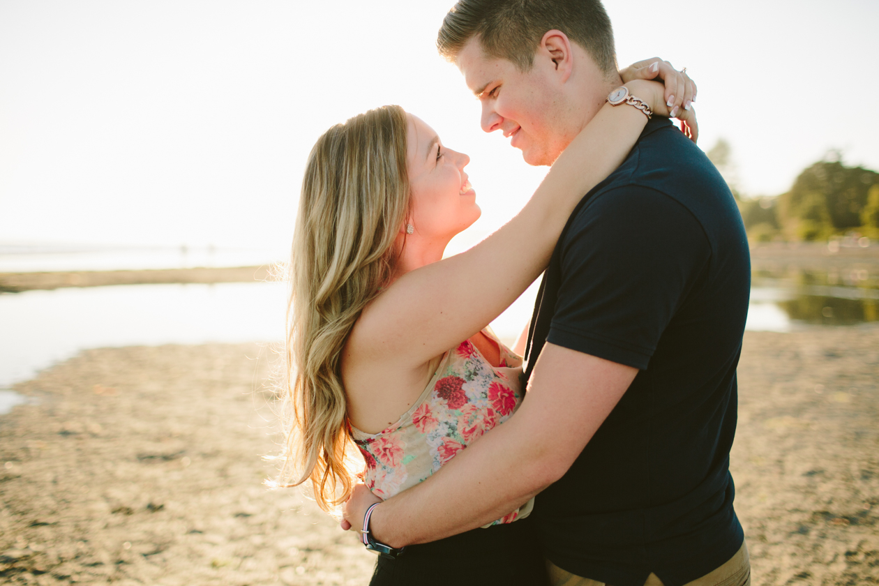 White Rock Beach Engagement Photos