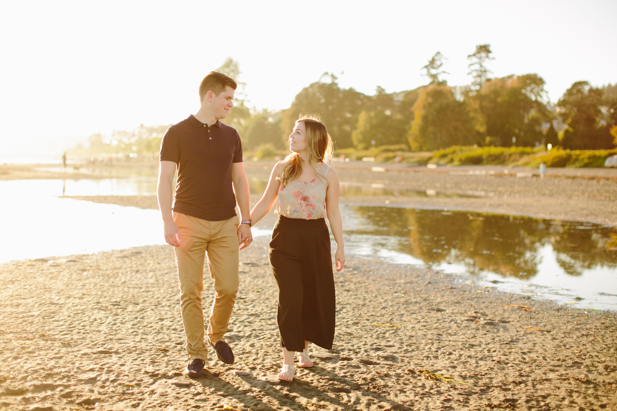 White Rock Beach Engagement Photos
