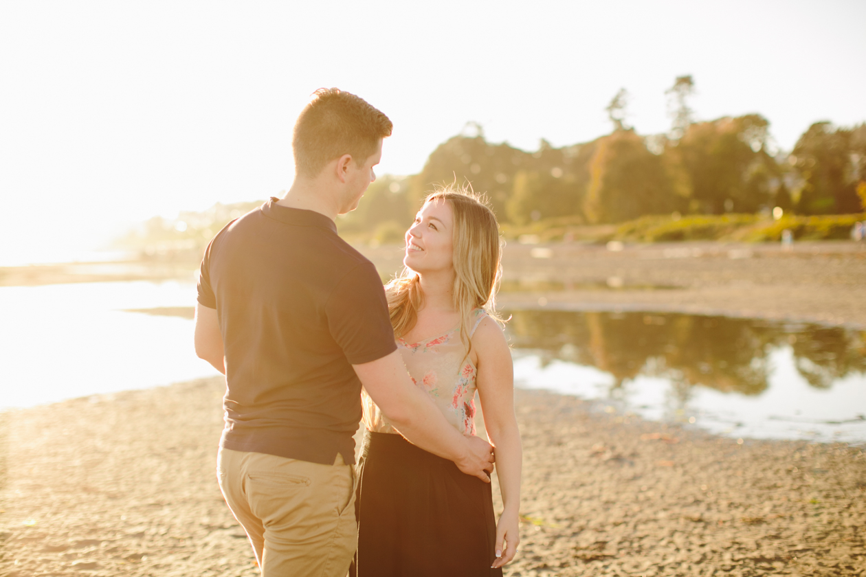 White Rock Beach Engagement Photos