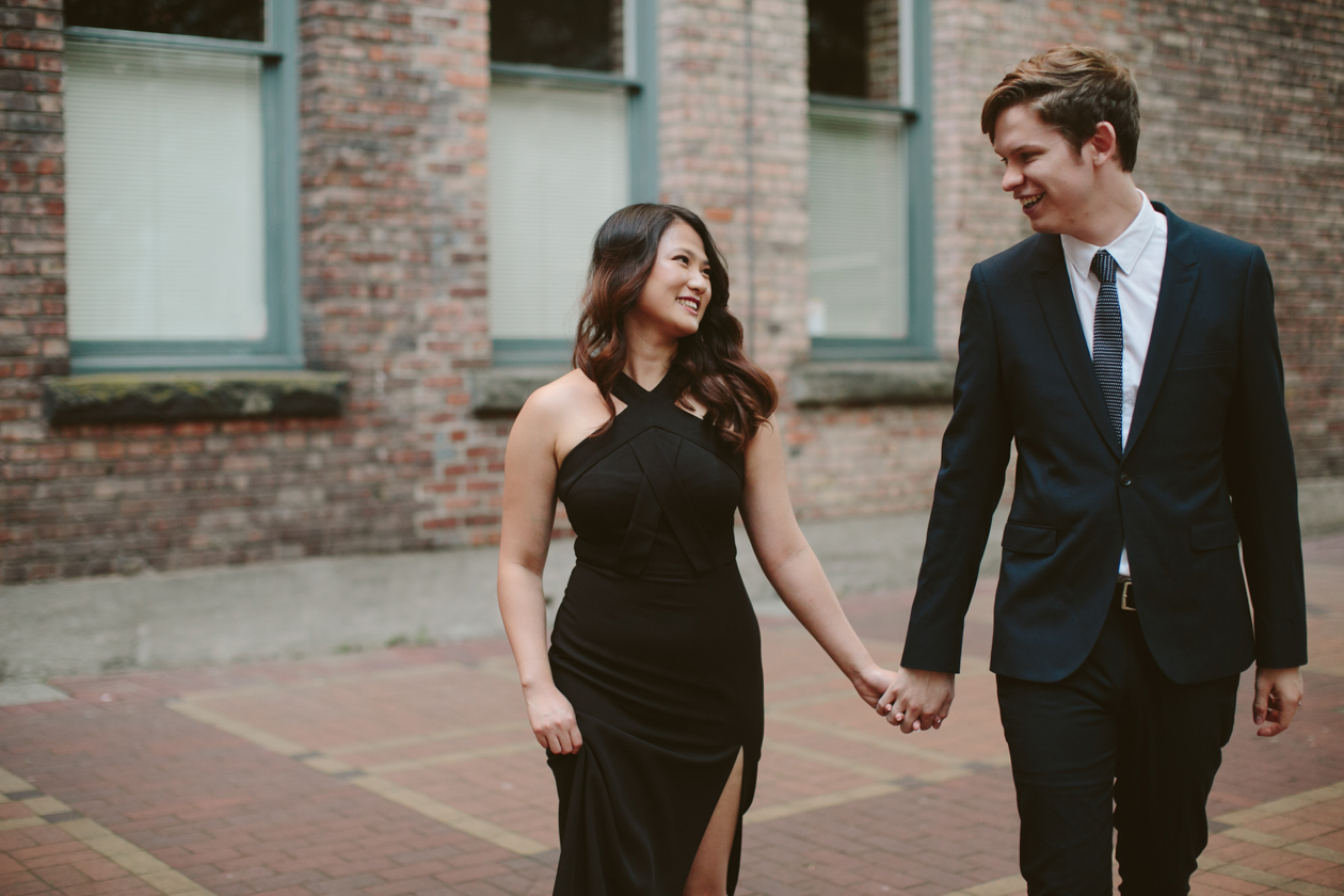 Yaletown Sunset Beach Engagement Photos