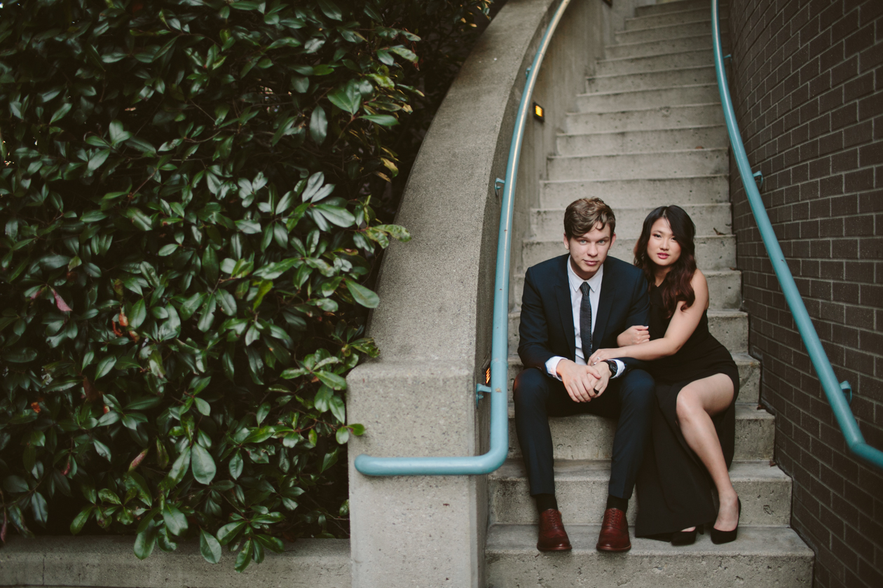 Yaletown Sunset Beach Engagement Photos