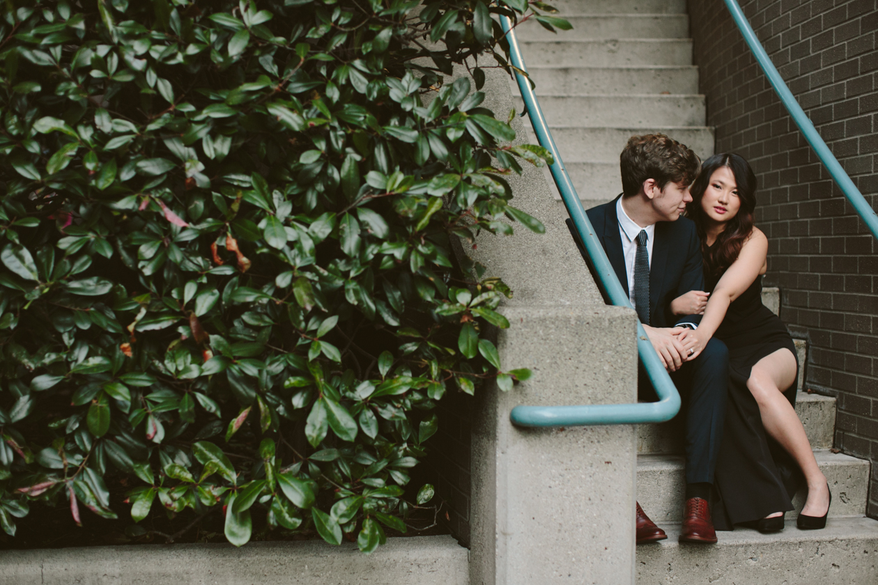 Yaletown Sunset Beach Engagement Photos
