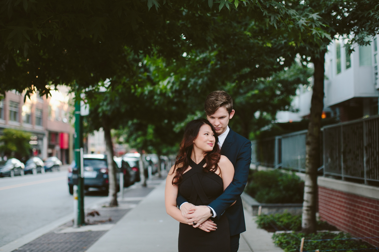 Yaletown Sunset Beach Engagement Photos