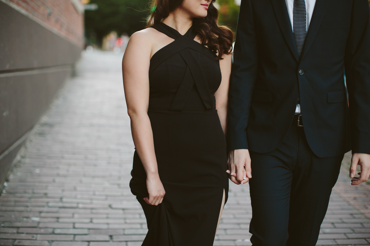 Yaletown Sunset Beach Engagement Photos