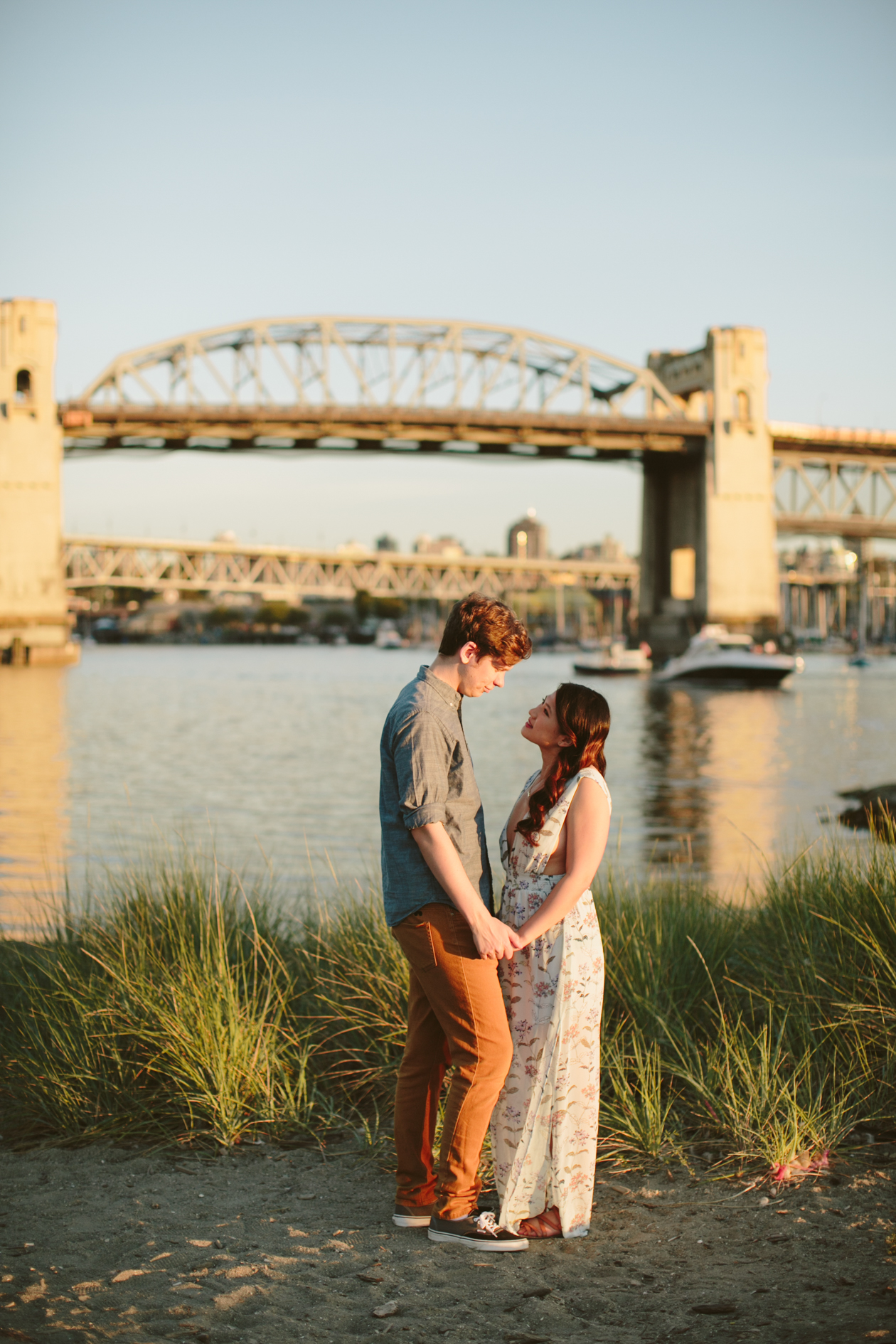 Yaletown Sunset Beach Engagement Photos