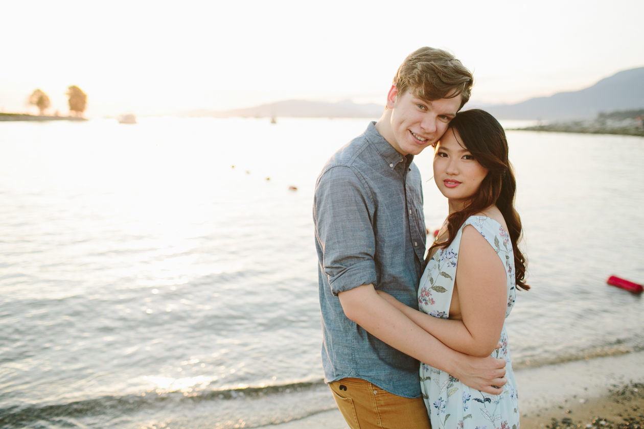 Yaletown Sunset Beach Engagement Photos