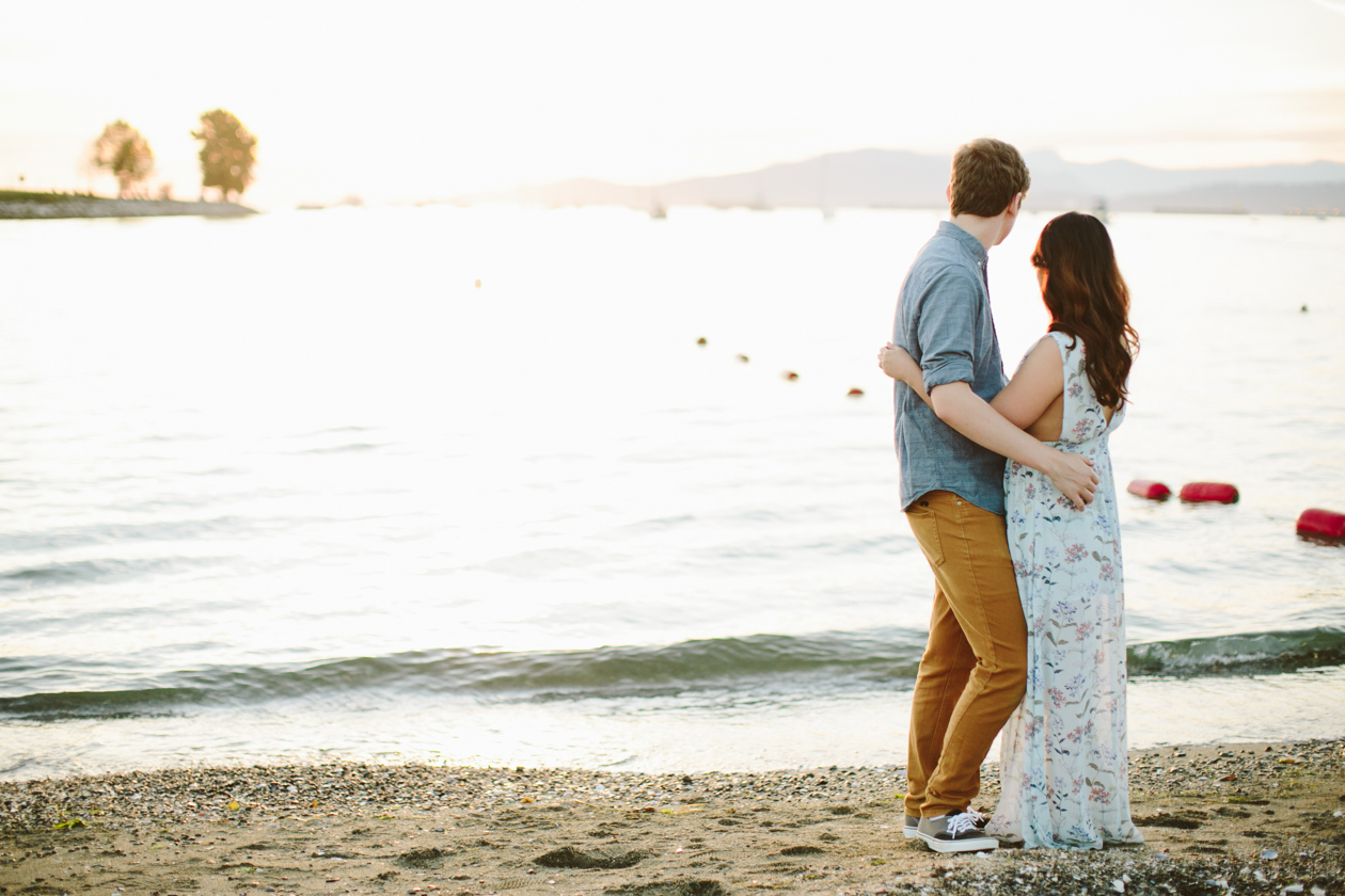 Yaletown Sunset Beach Engagement Photos