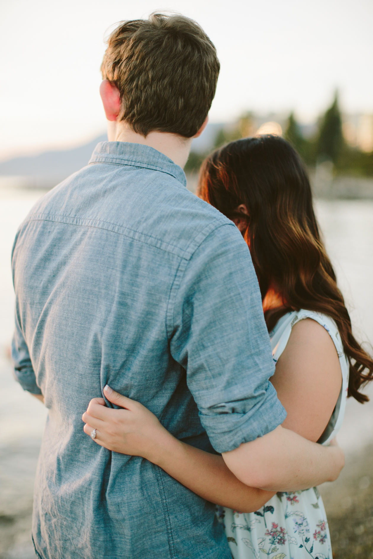 Yaletown Sunset Beach Engagement Photos