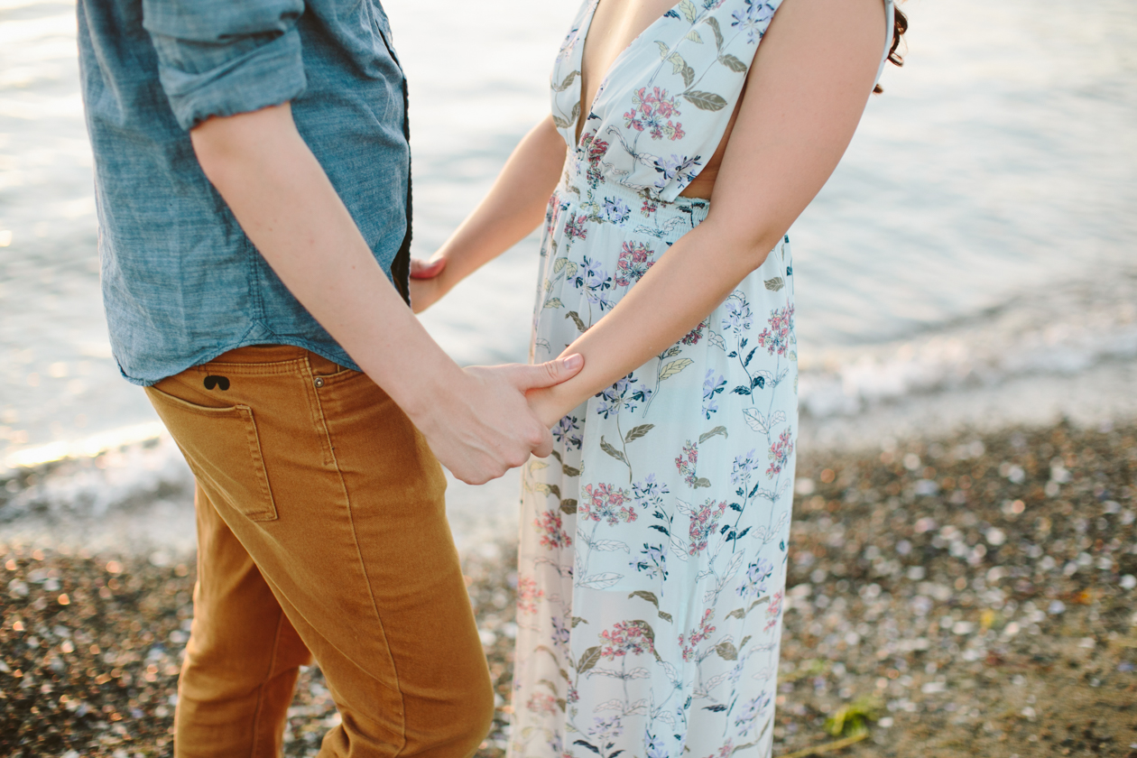 Yaletown Sunset Beach Engagement Photos