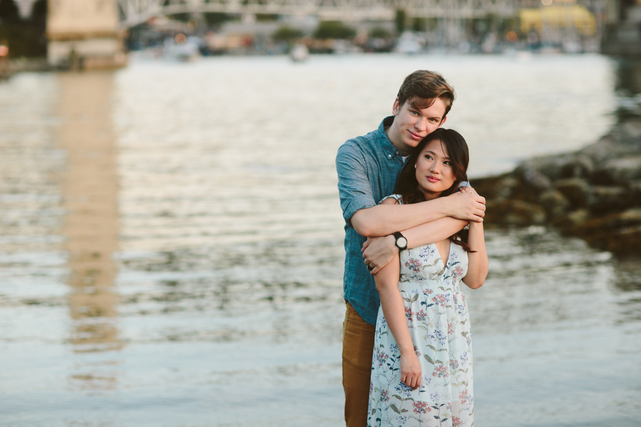 Yaletown Sunset Beach Engagement Photos