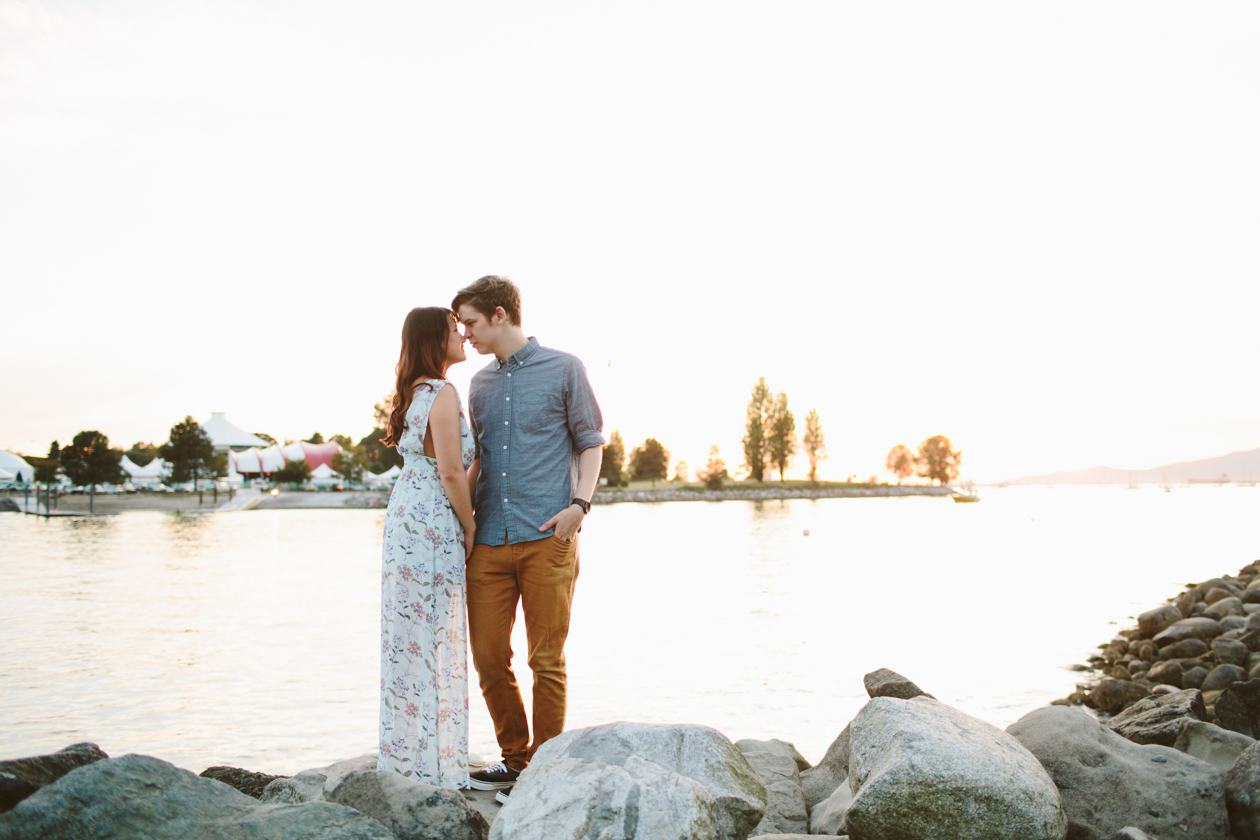 Yaletown Sunset Beach Engagement Photos