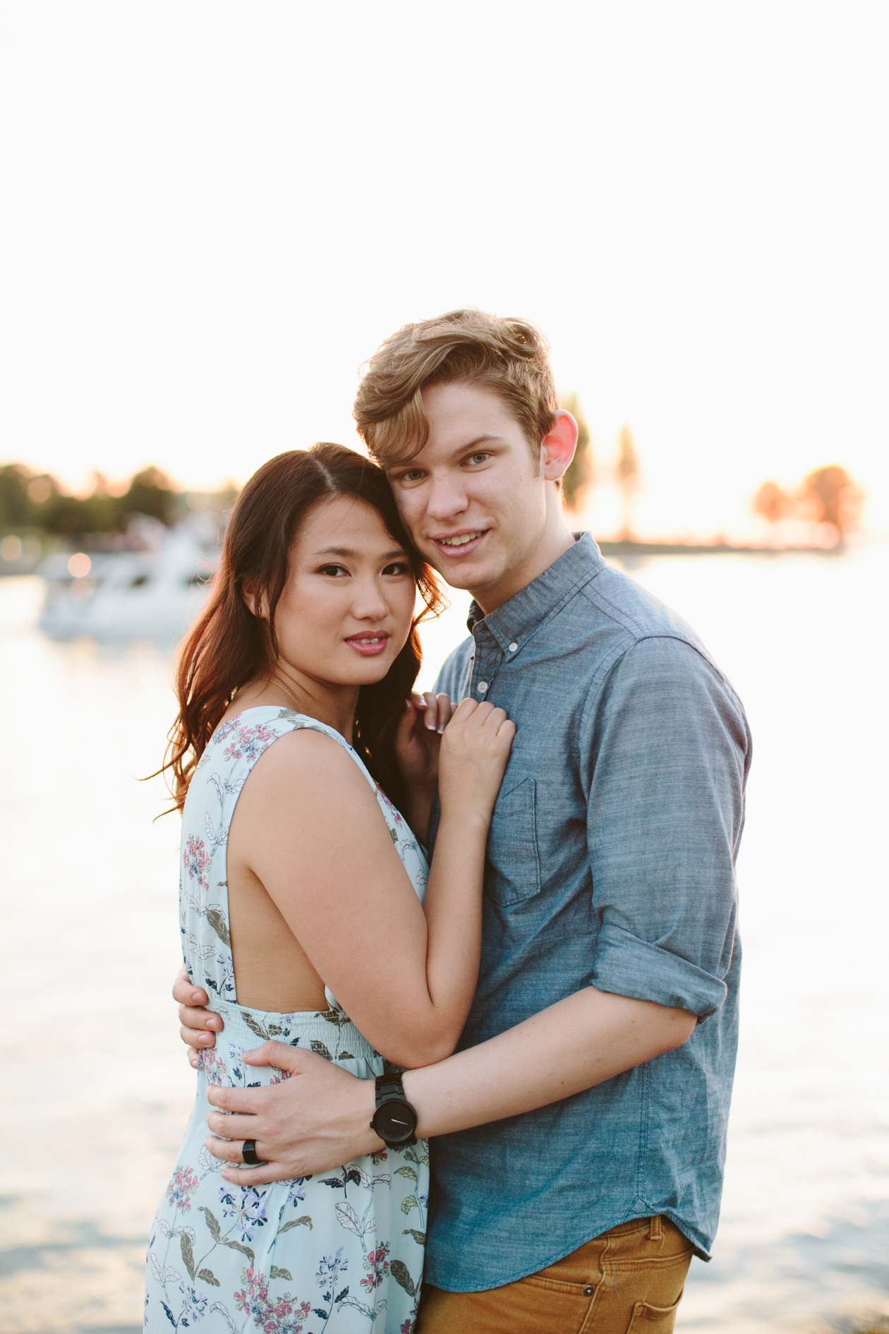 Yaletown Sunset Beach Engagement Photos