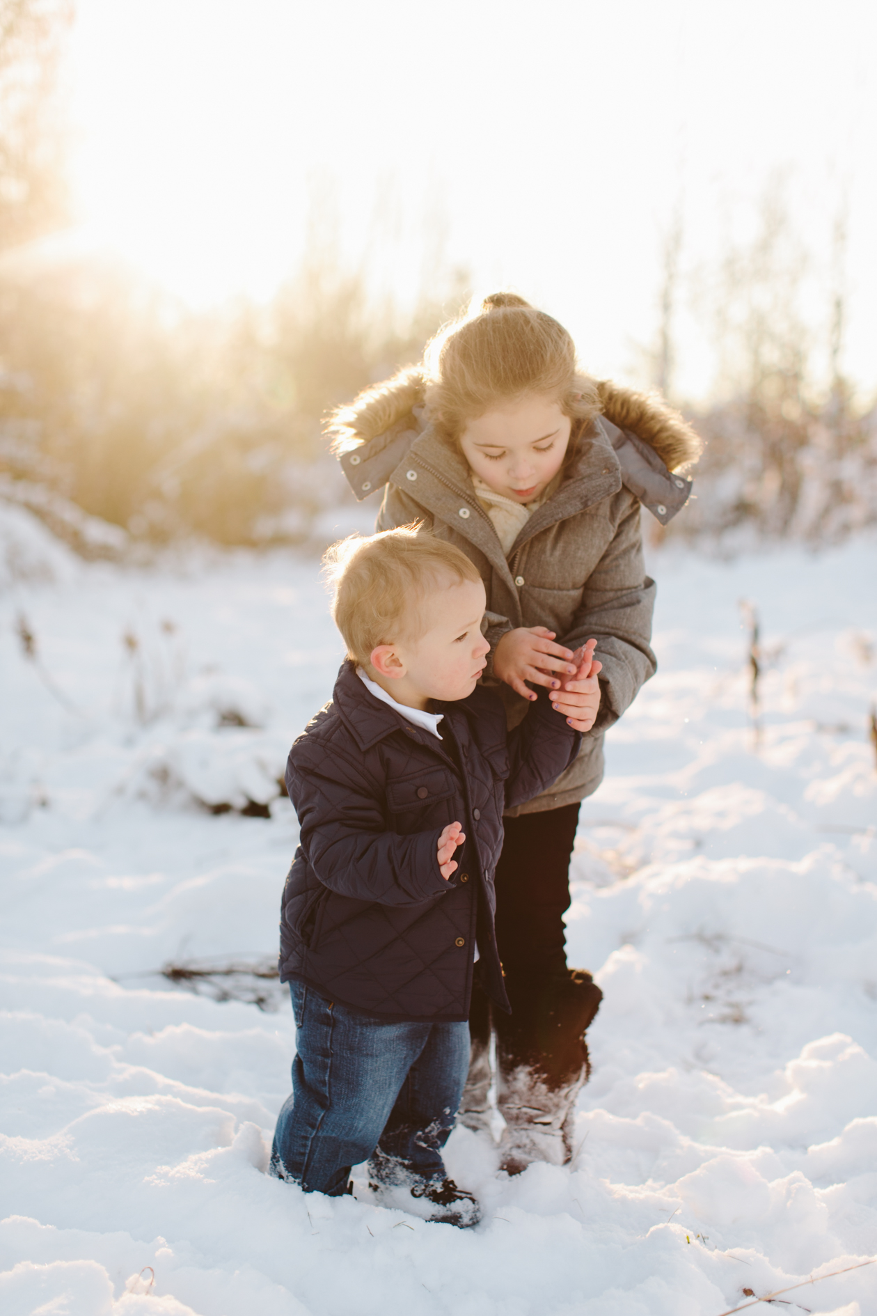 winter snow family photos vancouver