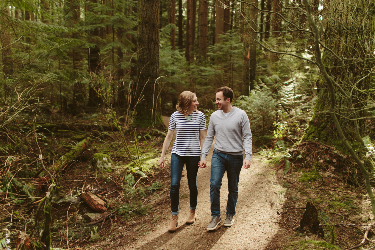 Pacific Spirit Park Engagement Photos
