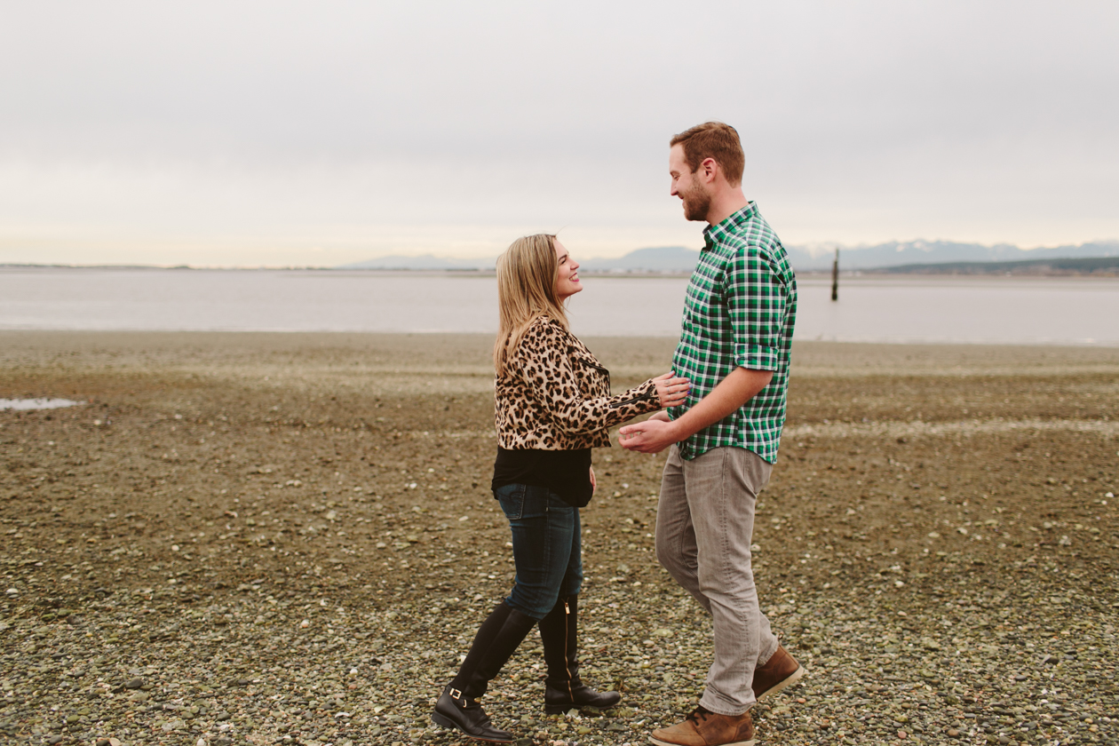 crescent beach engagement photos