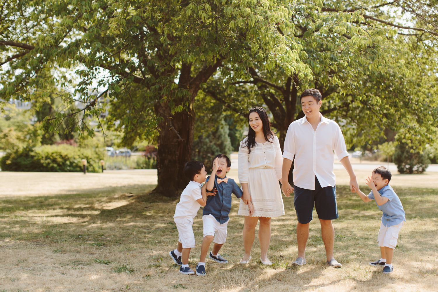 Family Photos in Queen Elizabeth Park in Vancouver