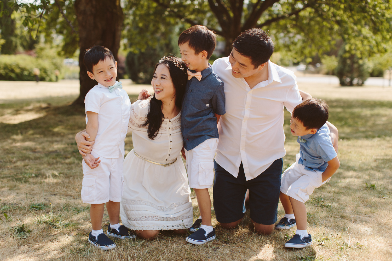 Family Photos in Queen Elizabeth Park in Vancouver