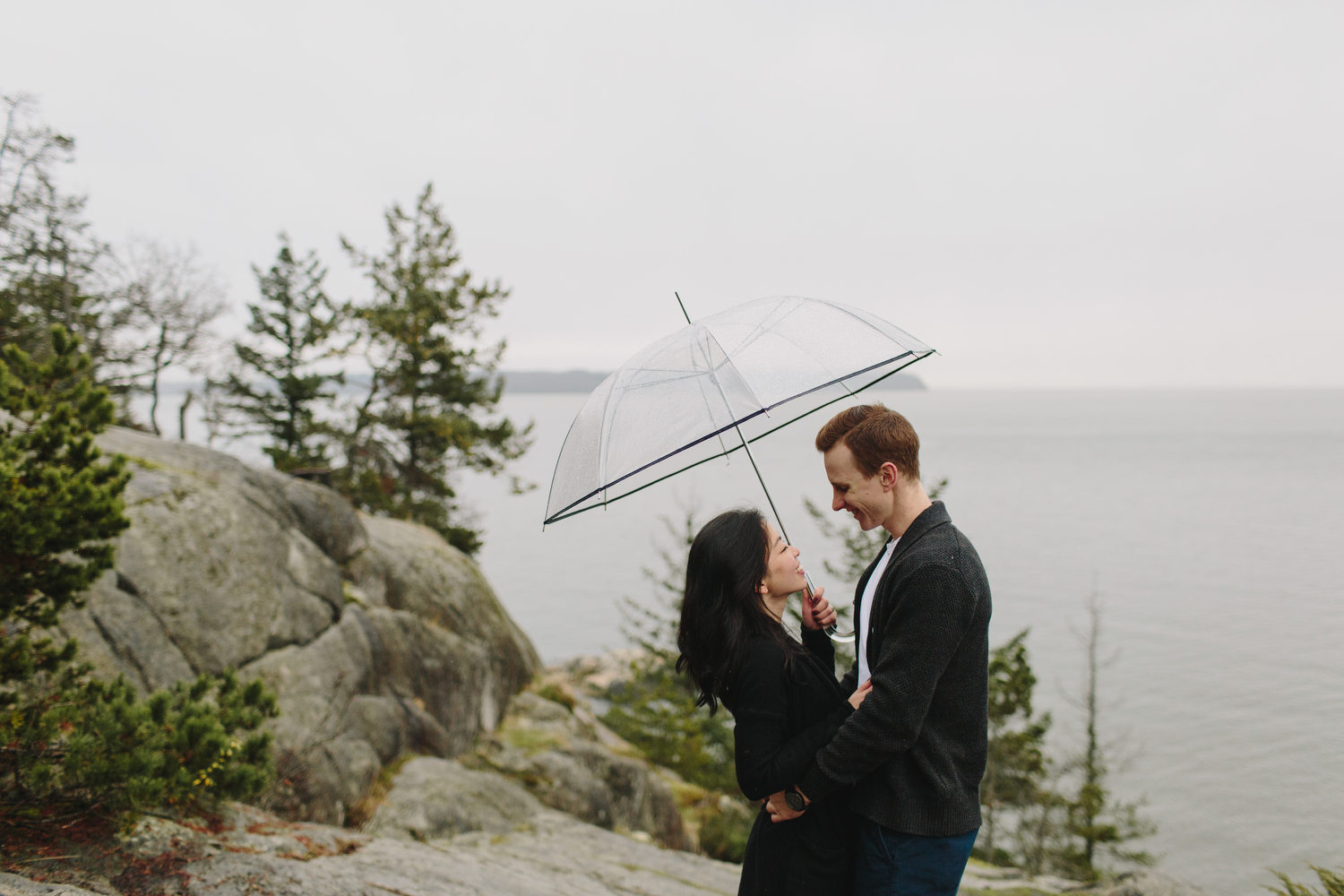 Lighthouse Park Engagement Photos in West Vancouver