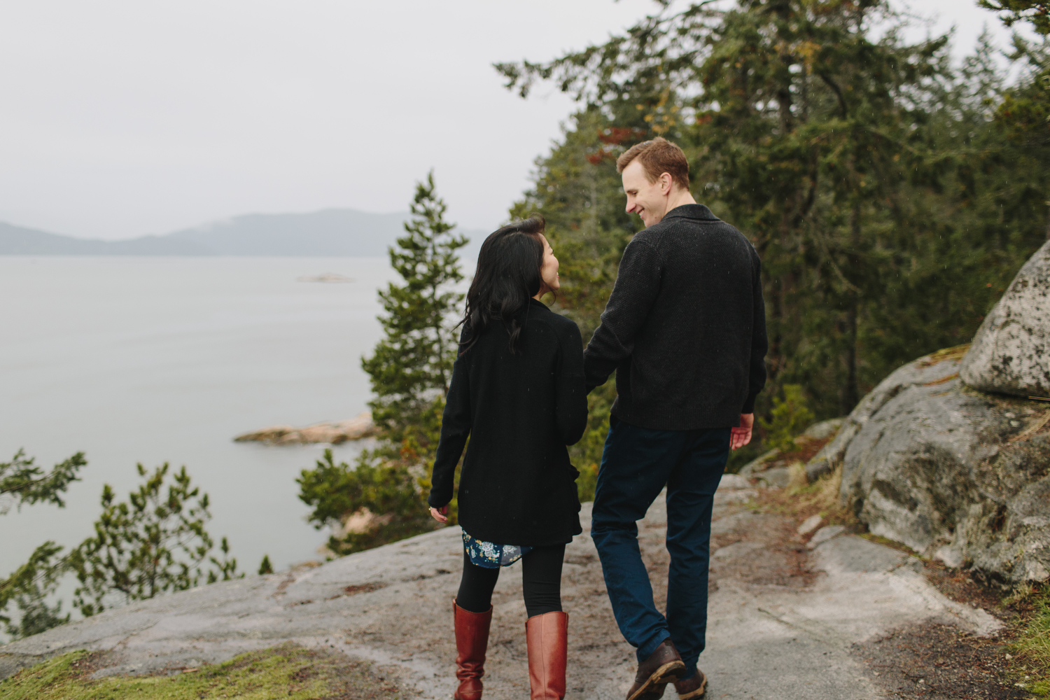 Lighthouse Park Engagement Photos in West Vancouver