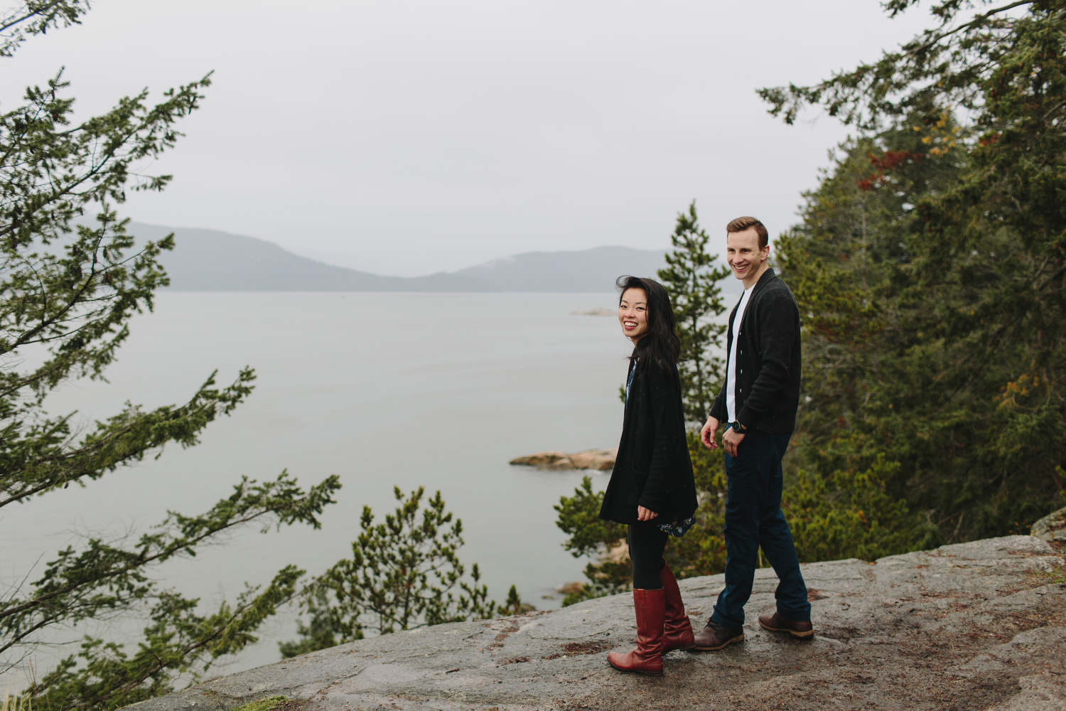 Lighthouse Park Engagement Photos in West Vancouver