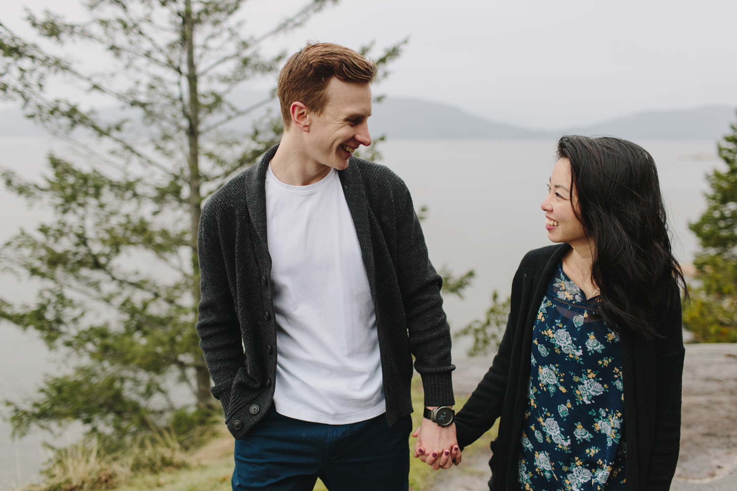 Lighthouse Park Engagement Photos in West Vancouver