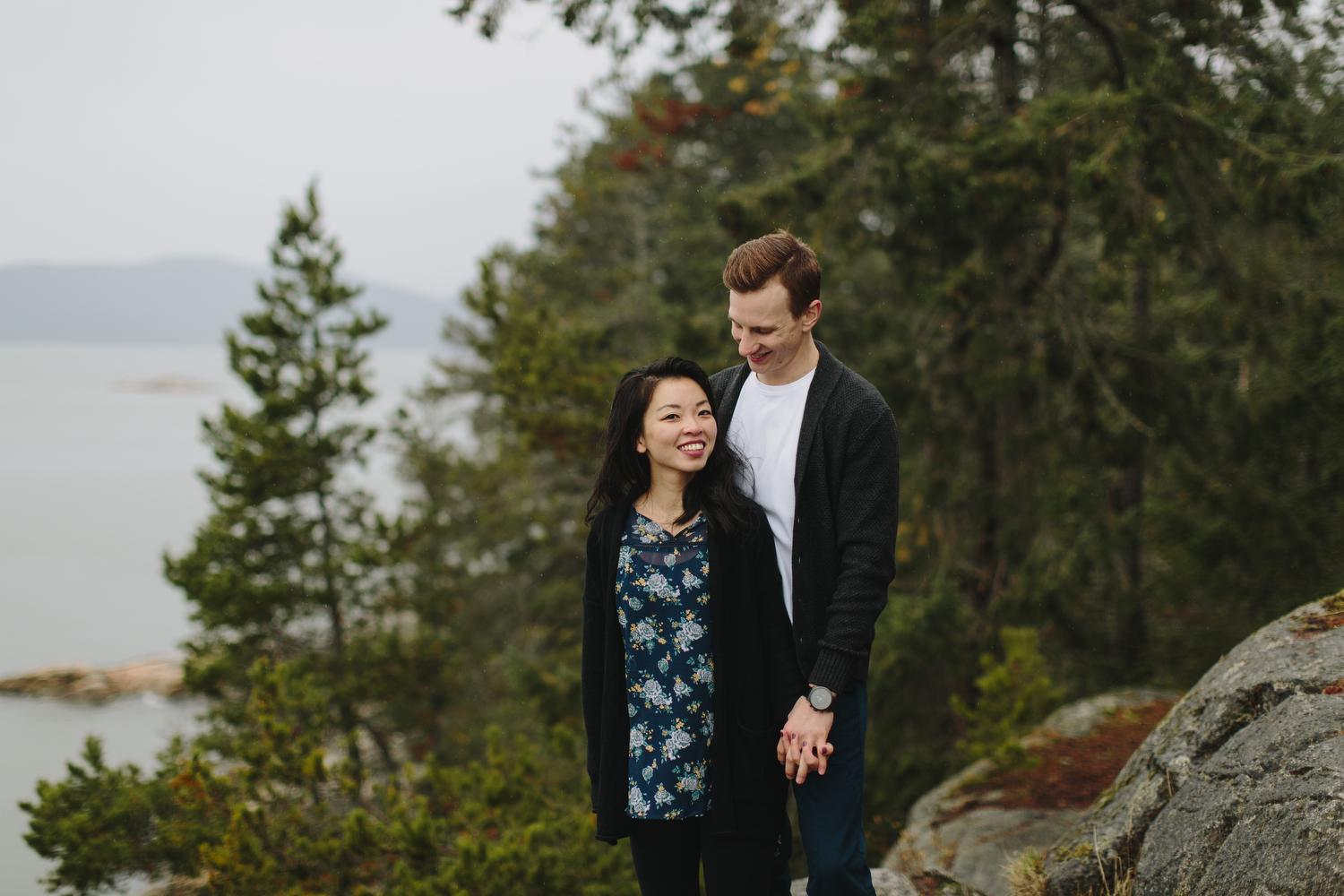 Lighthouse Park Engagement Photos in West Vancouver