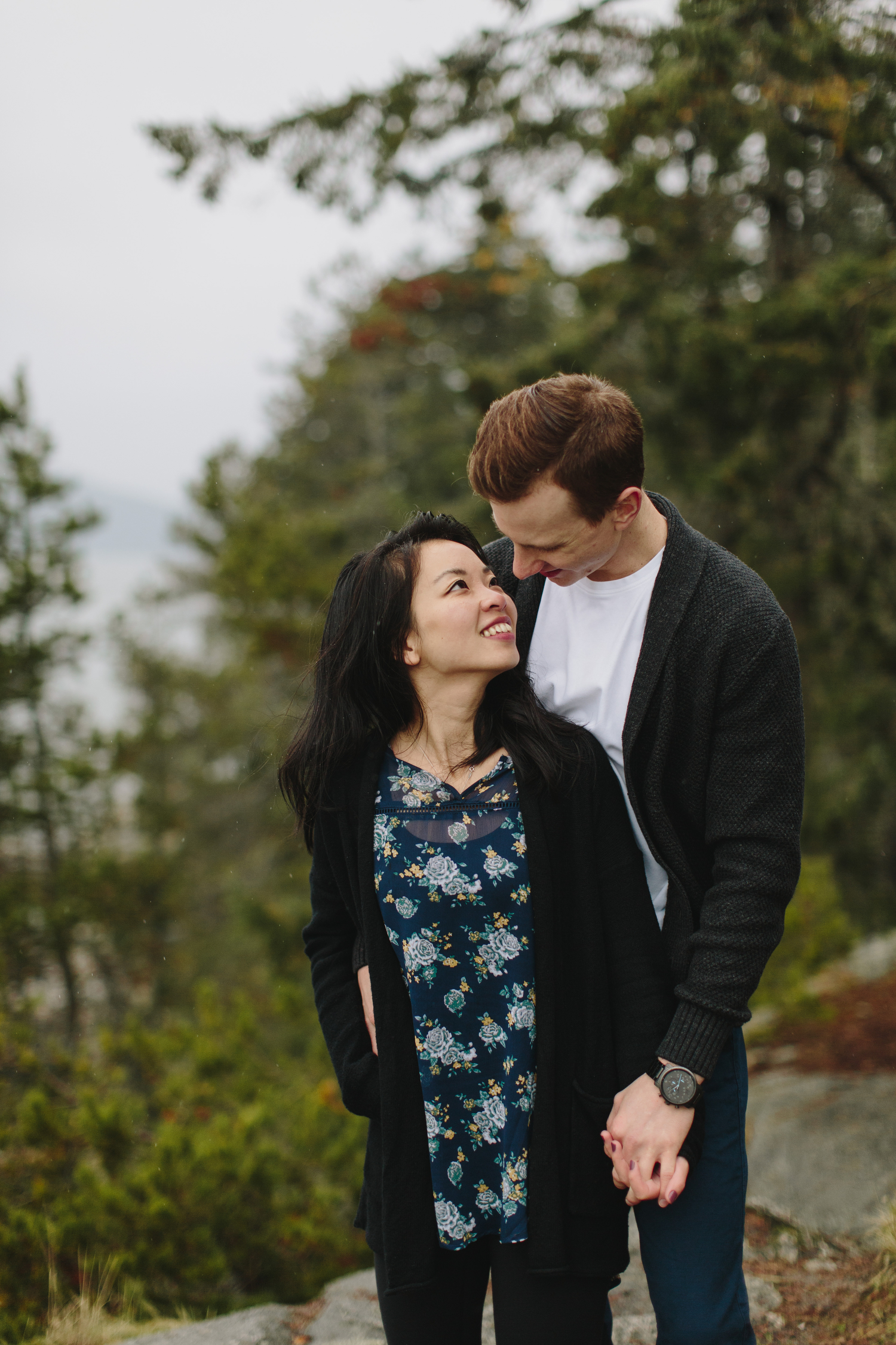 Lighthouse Park Engagement Photos in West Vancouver