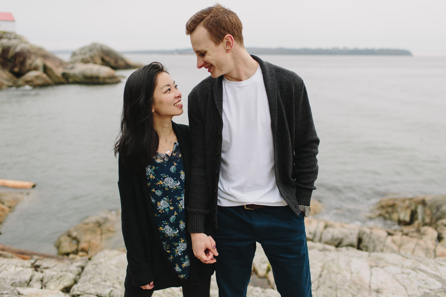 Lighthouse Park Engagement Photos in West Vancouver