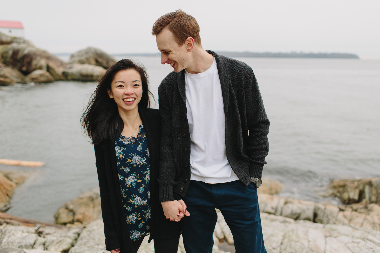 Lighthouse Park Engagement Photos in West Vancouver