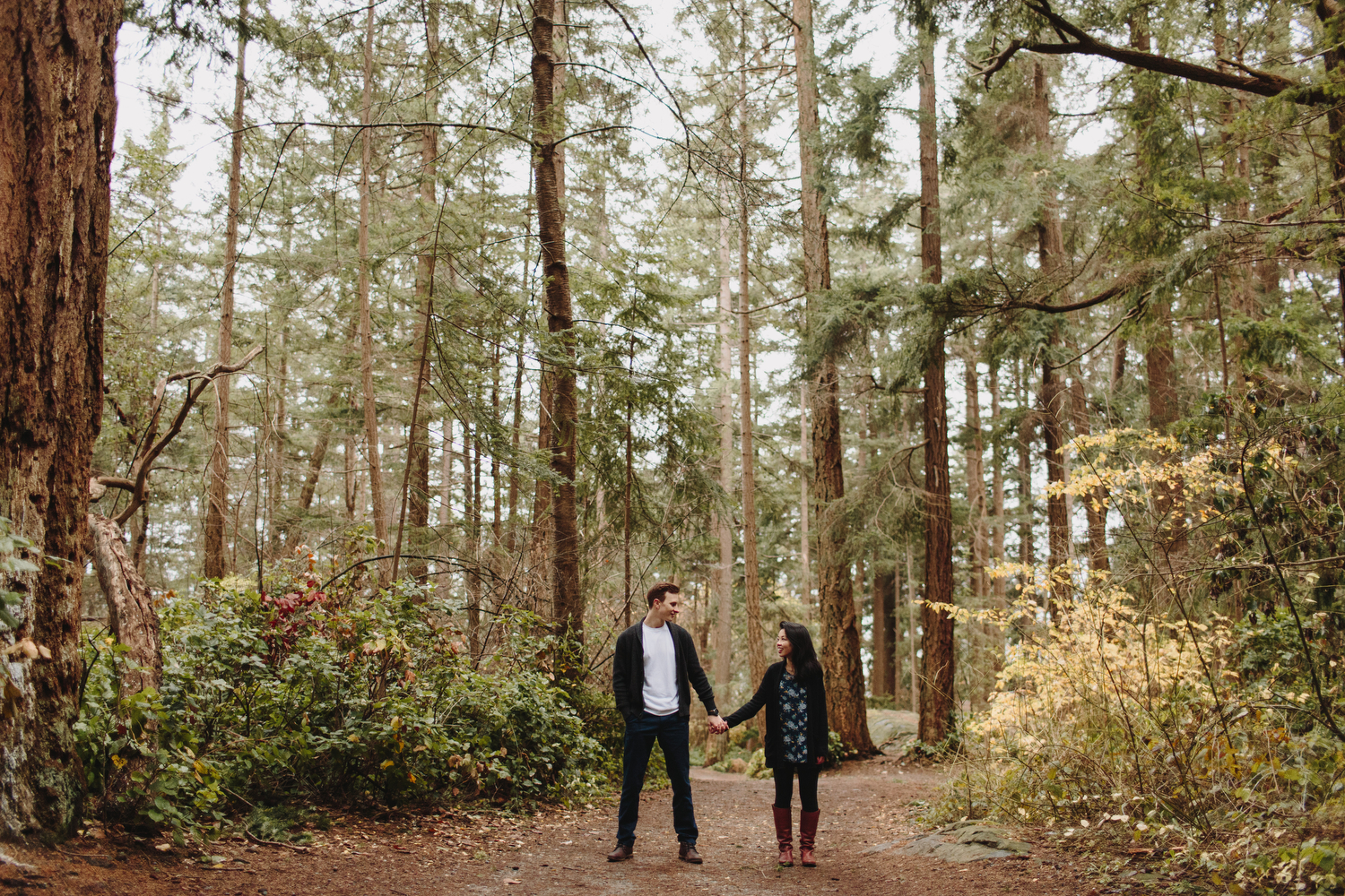 Lighthouse Park Engagement Photos in West Vancouver
