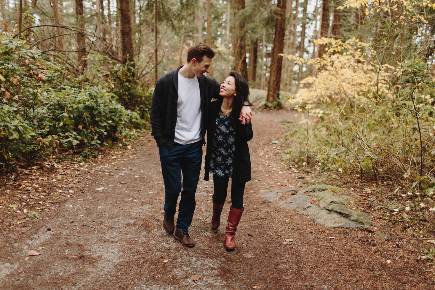 Lighthouse Park Engagement Photos in West Vancouver