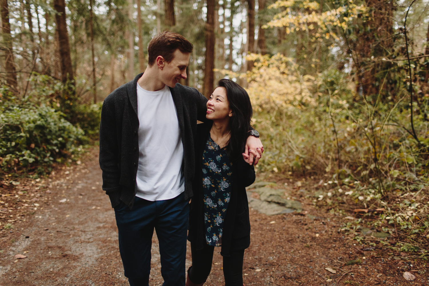 Lighthouse Park Engagement Photos in West Vancouver