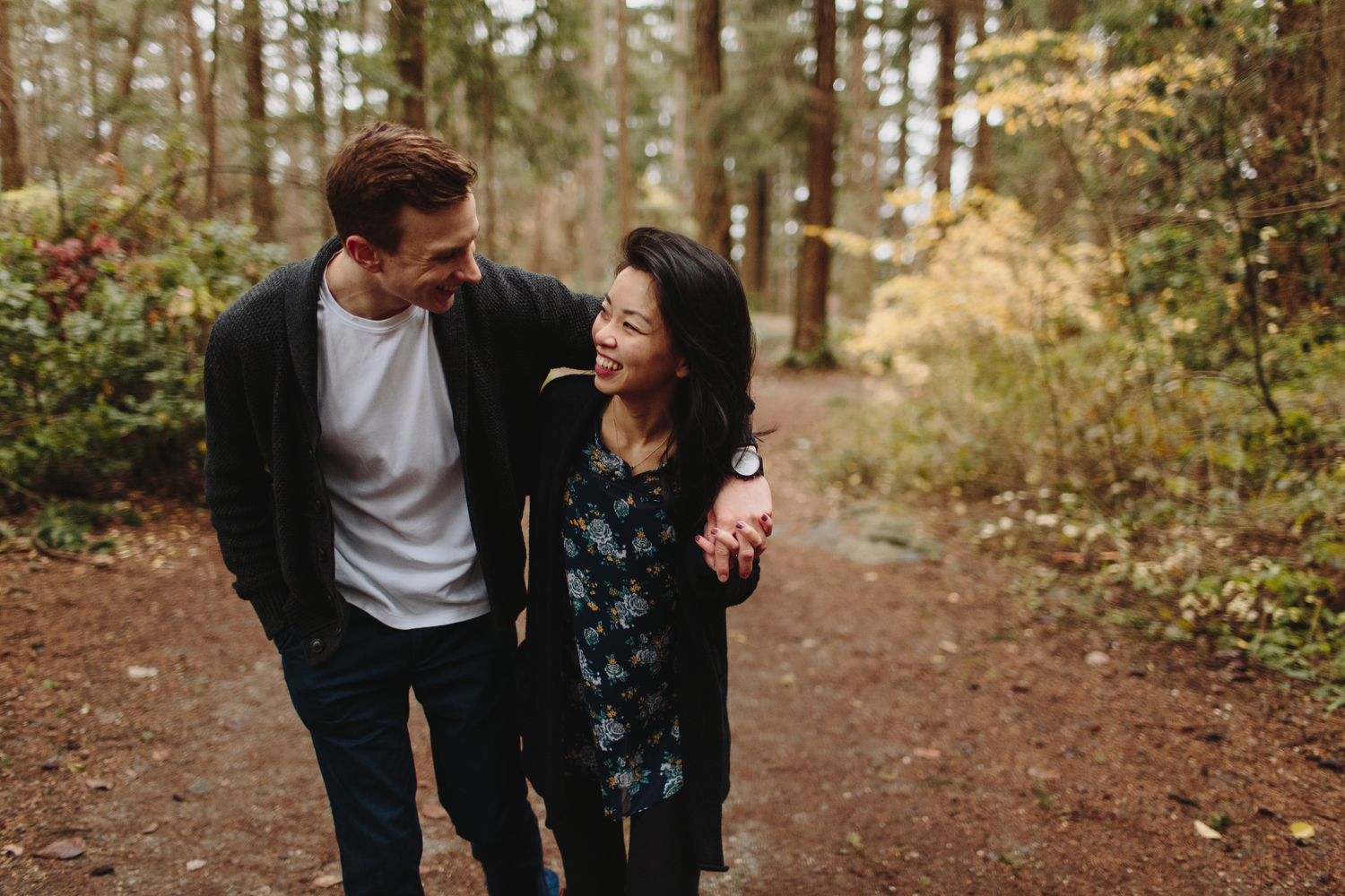 Lighthouse Park Engagement Photos in West Vancouver