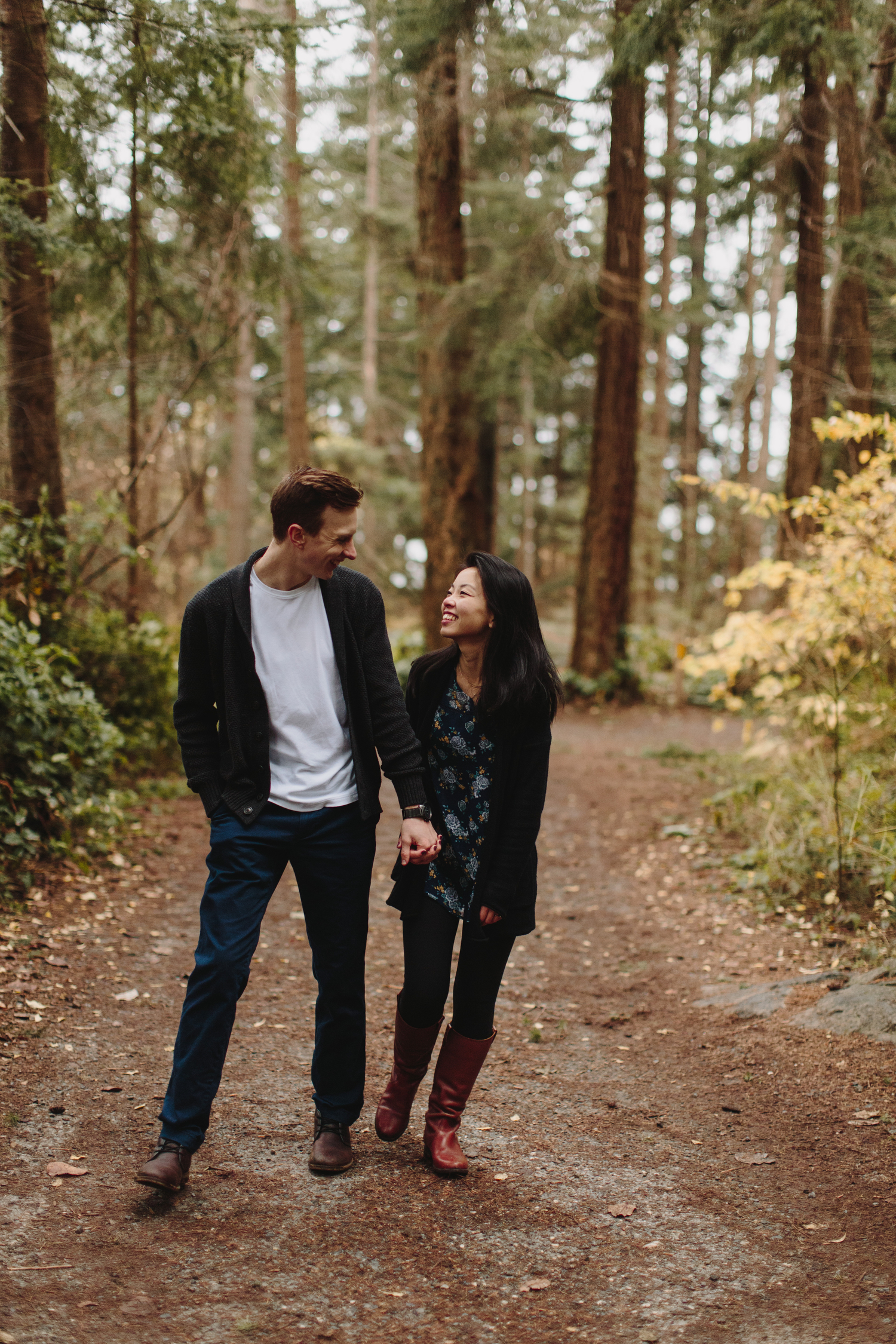 Lighthouse Park Engagement Photos in West Vancouver