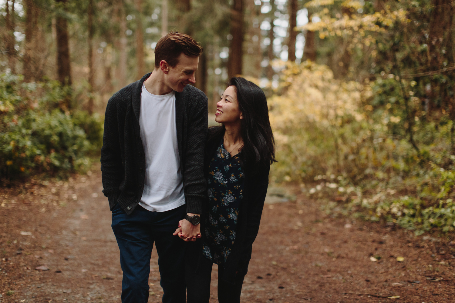 Lighthouse Park Engagement Photos in West Vancouver