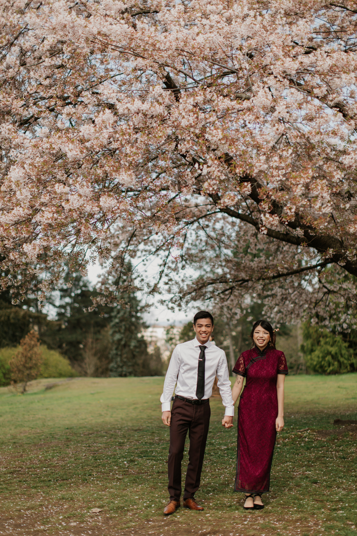 Vancouver Blossom Engagement Photos by Jamie Delaine