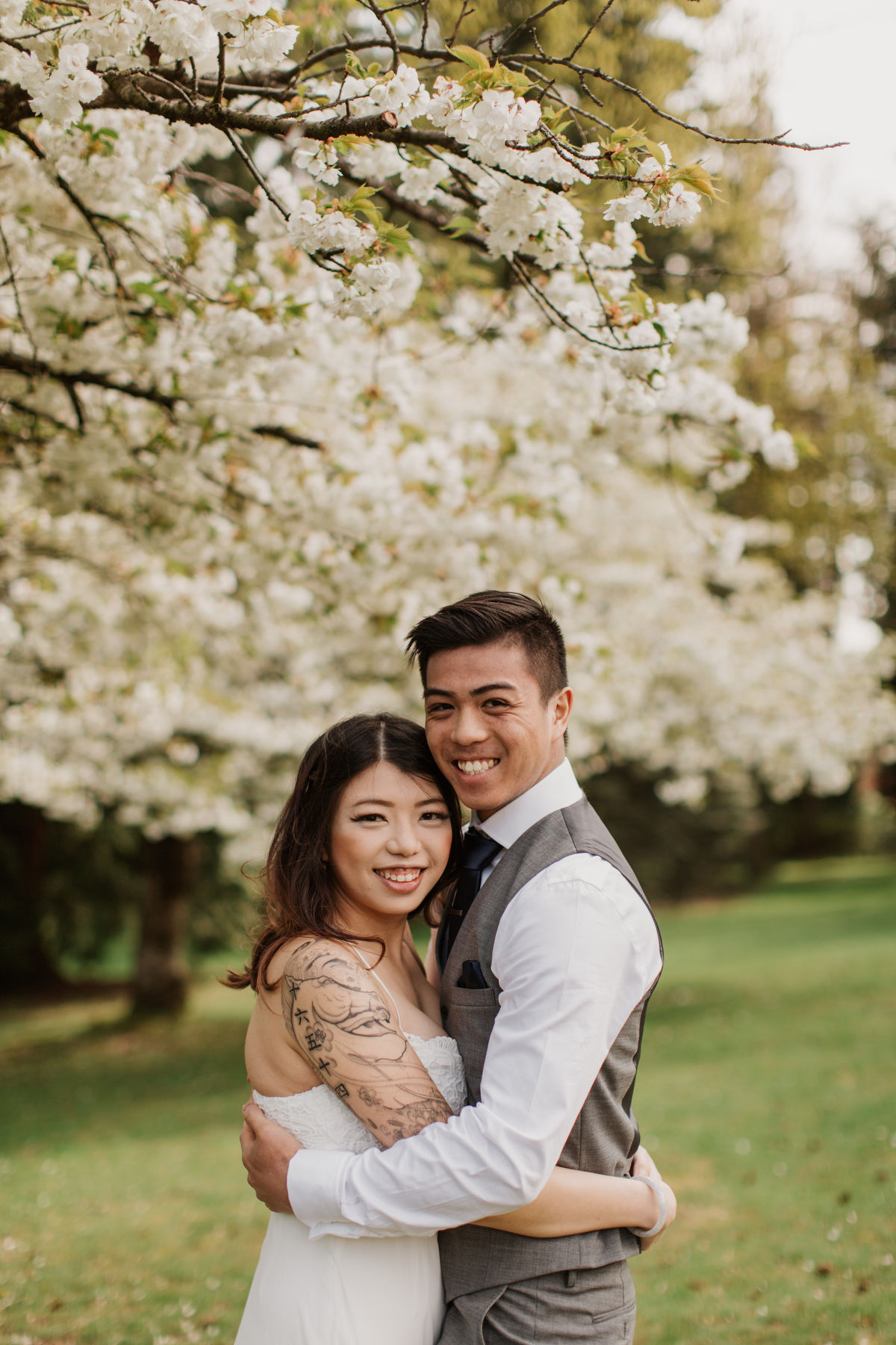 Vancouver Blossom Engagement Photos by Jamie Delaine