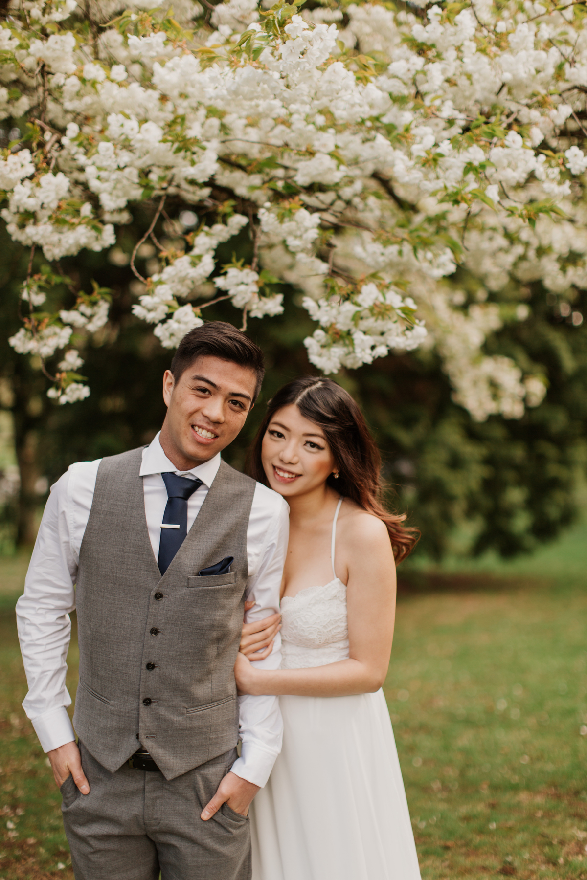 Vancouver Blossom Engagement Photos by Jamie Delaine