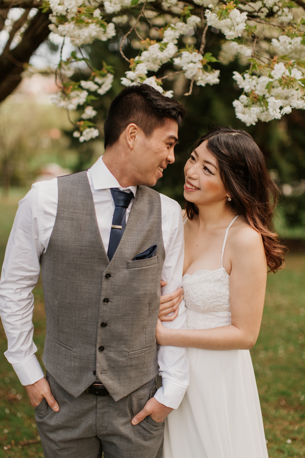 Vancouver Blossom Engagement Photos by Jamie Delaine