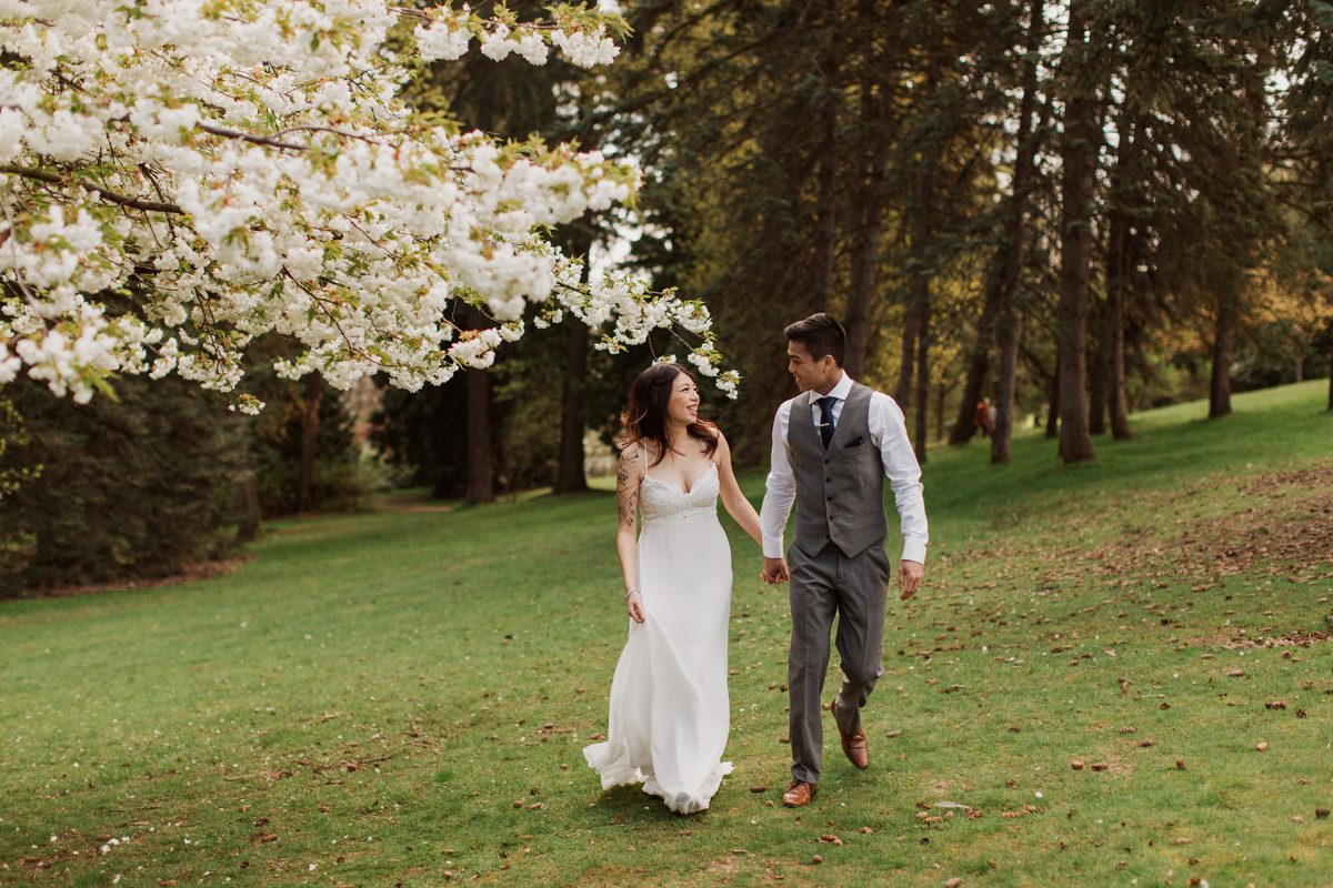 Vancouver Blossom Engagement Photos by Jamie Delaine