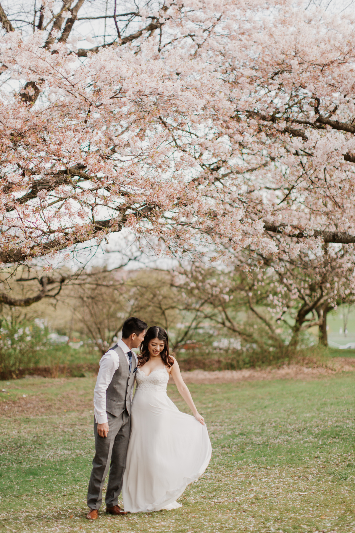 Vancouver Blossom Engagement Photos by Jamie Delaine