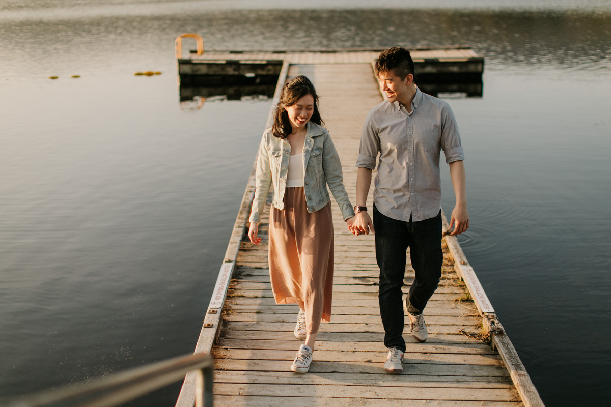 whonnock lake engagement photos