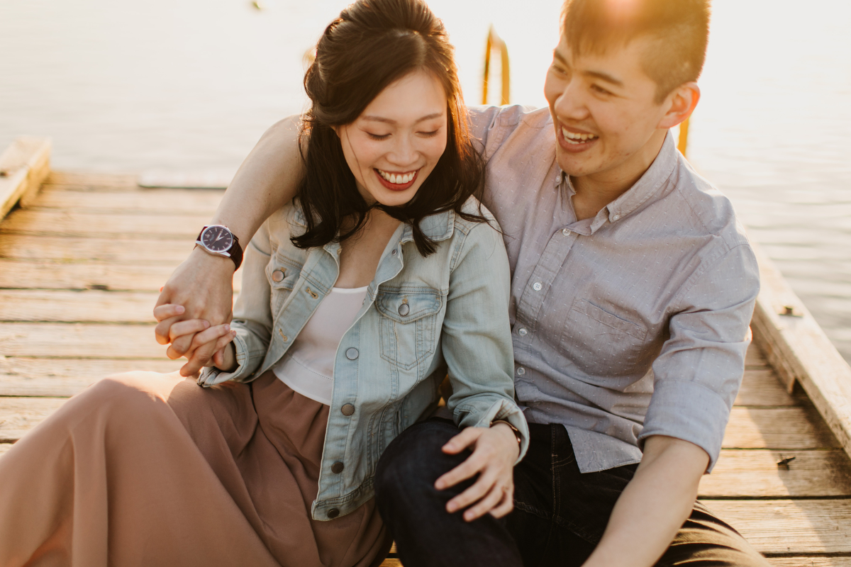 whonnock lake engagement photos