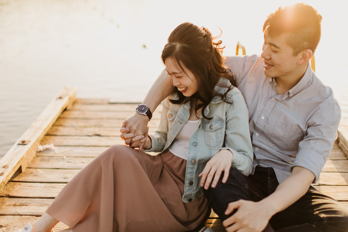 whonnock lake engagement photos