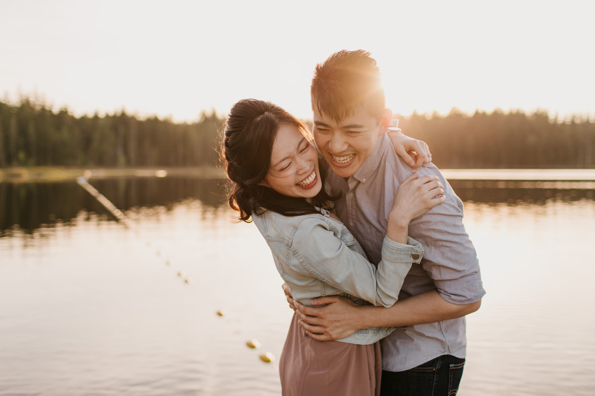 whonnock lake engagement photos