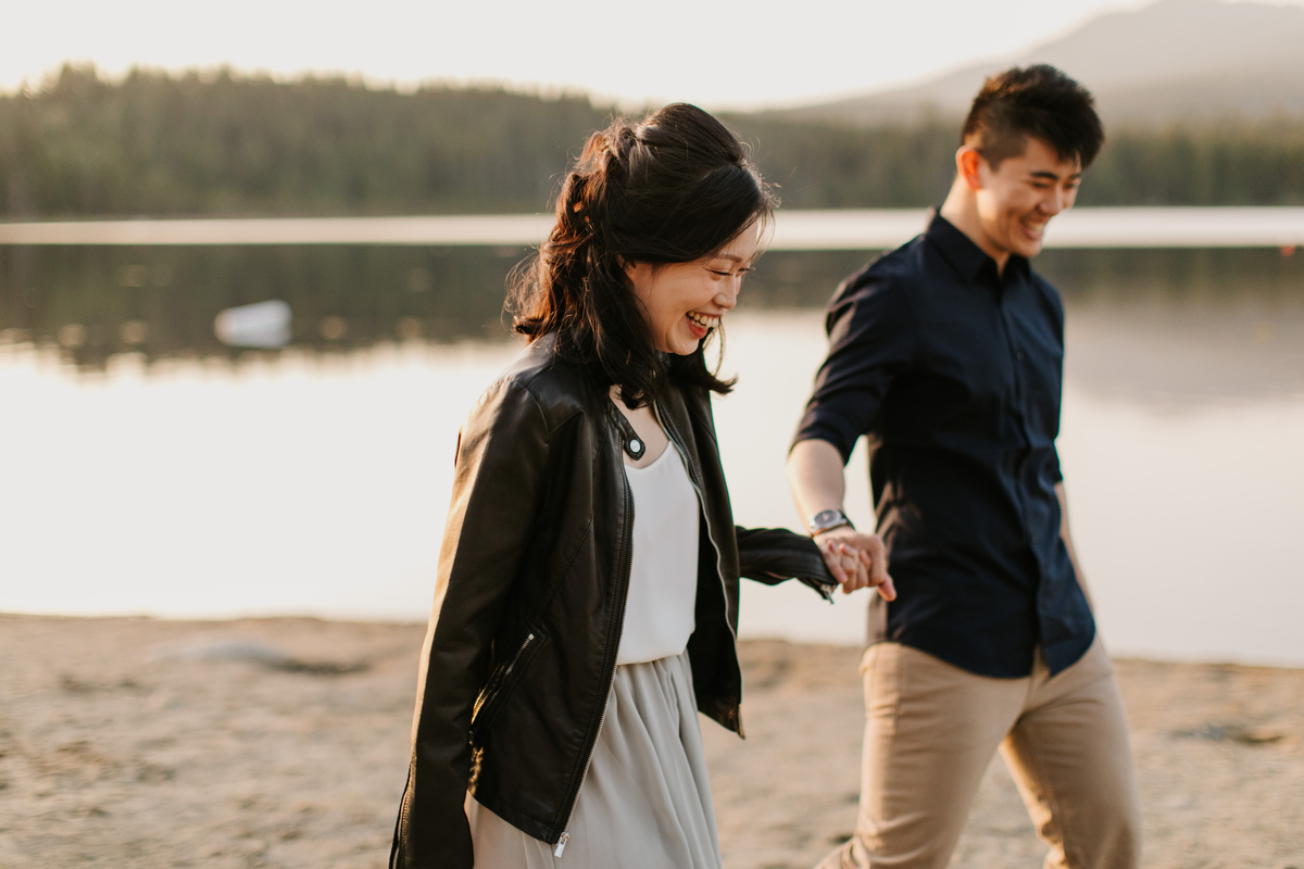 whonnock lake engagement photos